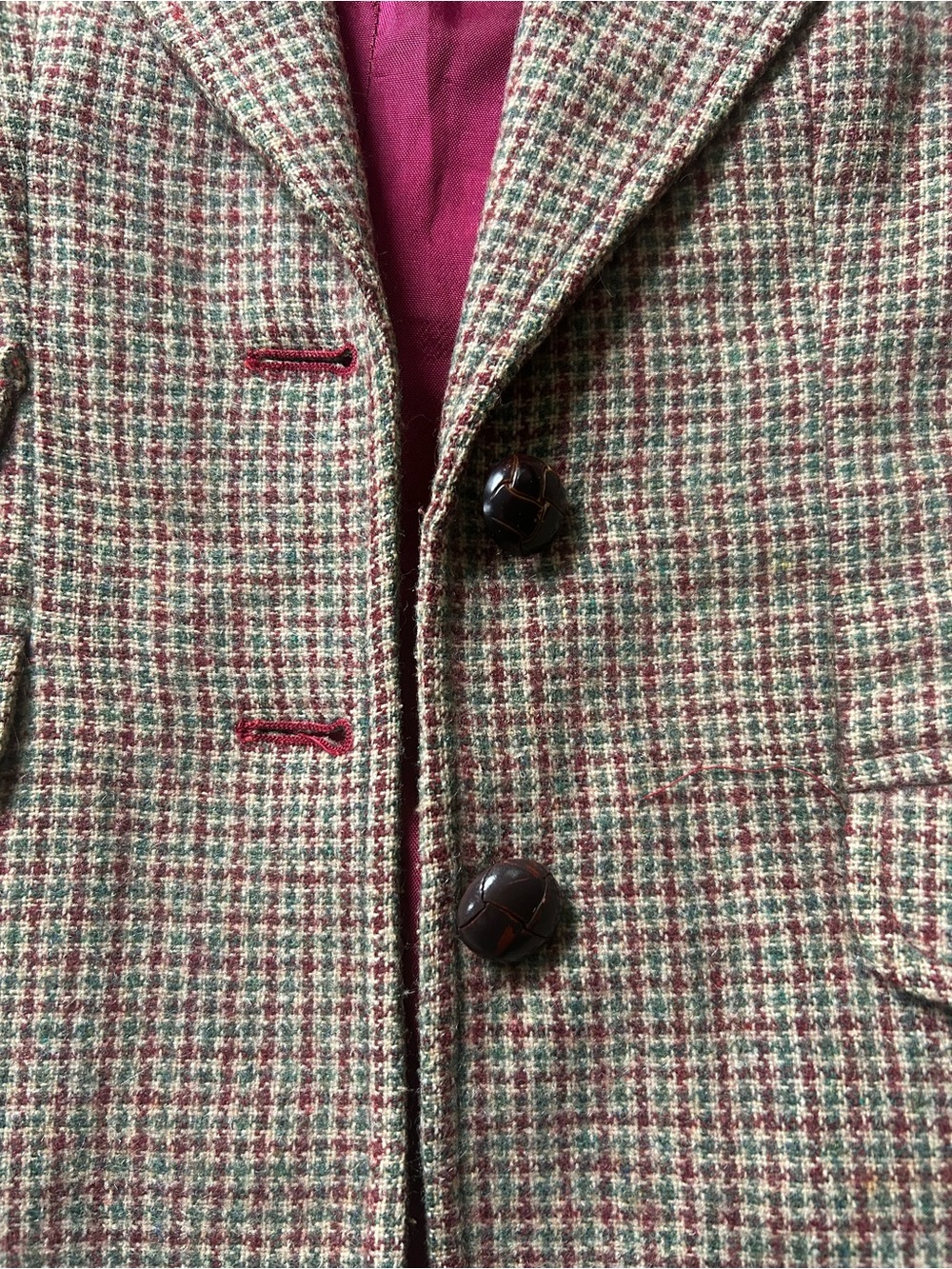 Vintage plaid blazer - Picture 5 of 9